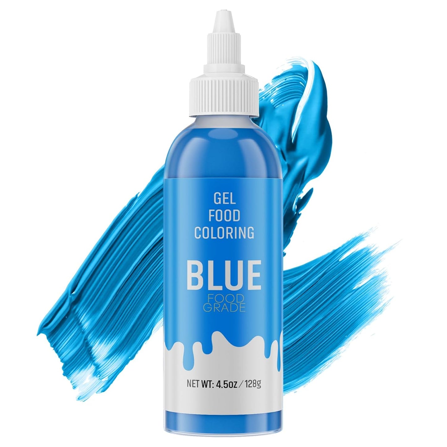 Skiennix Food Coloring Gel - Vibrant Blue Baking Dye for Icing, Fondant, Macarons | 4.5oz (128g) Gluten-Free & Vegan