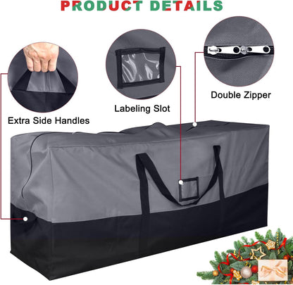 Skiennix Christmas Tree Storage Bag - Extra Large 600D Oxford for 9 Ft Trees | Waterproof & Zippered