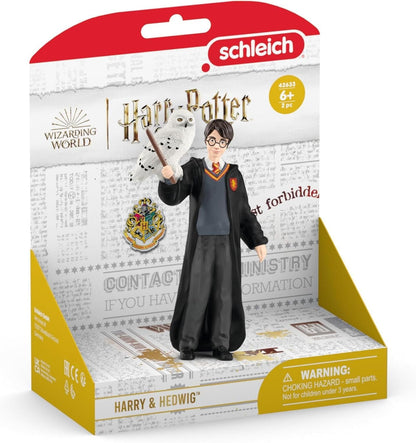Schleich Harry Potter - 2 PC Snow Owl Toy Set - Collectible Wizarding World Figures for Kids & Adults | 42633