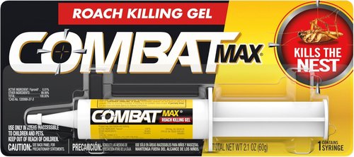 Combat Max Roach Killing Gel - Effective Indoor & Outdoor Pest Control - 1 Syringe, 2.1 Ounce