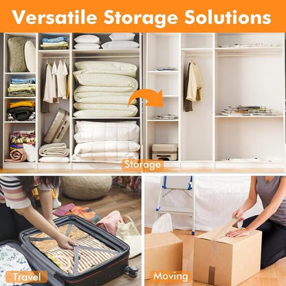 GONGSHI Vacuum Storage Bags - Space Saver Seal Bags for Clothing & Travel | 36 Combo Set