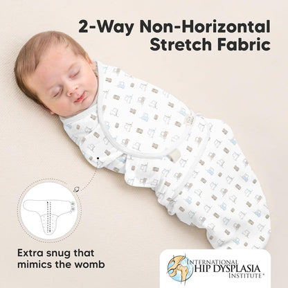 Organic Baby Swaddle Sleep Sacks by [Brand Name] - Soft & Snug for Newborns 0-3 Months | 3-Pack