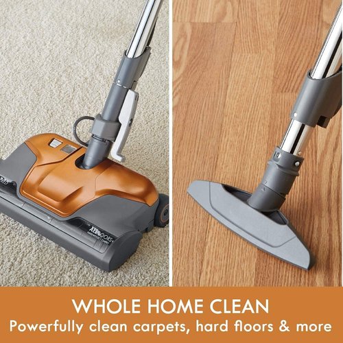 Kenmore 81214 Pet-Friendly Lightweight Bagged Canister Vacuum - HEPA Filtration, 2 Motors, 3 Tools | Orange