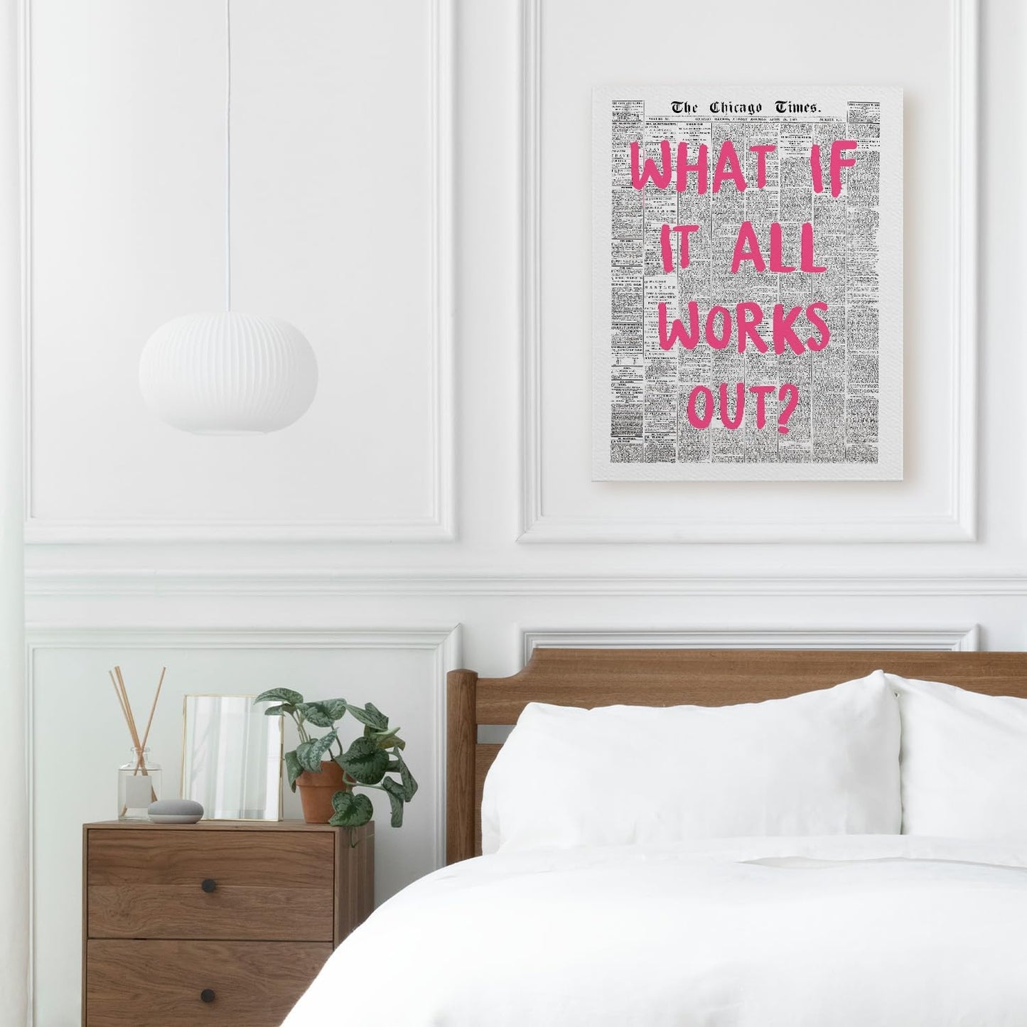 Regine Switzerland Inspirational Wall Art | Motivational Prints for Home & Office - 11x14 Inch Framed Pink
