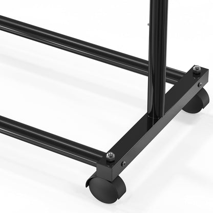 Simple Houseware Garment Rack - Standard Rod Design in Sleek Black Finish