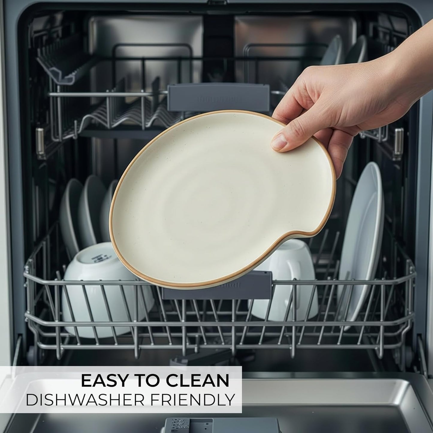 Skiennix Ceramic Spoon Rest - Stylish & Easy-to-Clean Spoon Holder for Kitchen Countertop | Dishwasher Safe