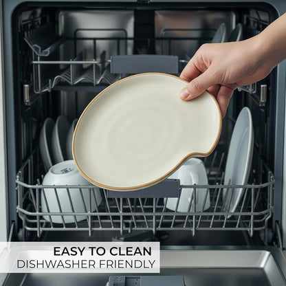 Skiennix Ceramic Spoon Rest - Stylish & Easy-to-Clean Spoon Holder for Kitchen Countertop | Dishwasher Safe