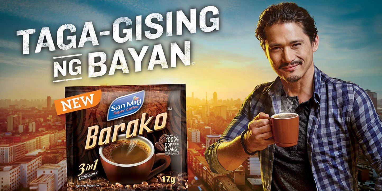 San Mig Barako 3 in 1 Coffee Mix 17gr Pack Of 10