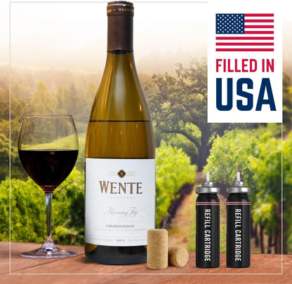 [2 Pack] Berkland Refill for CORK POPS® Wine Bottle Opener - Non-VOC Cartridges, Filled in The USA - Compatible with LEGACY™, ORIGINAL™ and All Other Models- Environmentally Friendly - No Taste/Smell