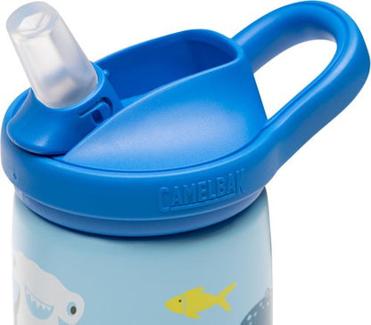 Camelbak Eddy+ Kids Water Bottle - 12oz Insulated Stainless Steel for School | Sharks Design