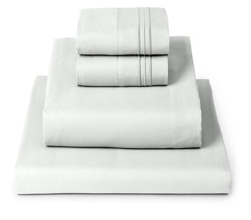 Mellanni Full Sheets Set - 4 PC Iconic Collection Bedding - Hotel Luxury, Extra Soft, Cooling Bed Sheets - Wrinkle, Fade, Stain Resistant (Full, Ivory)