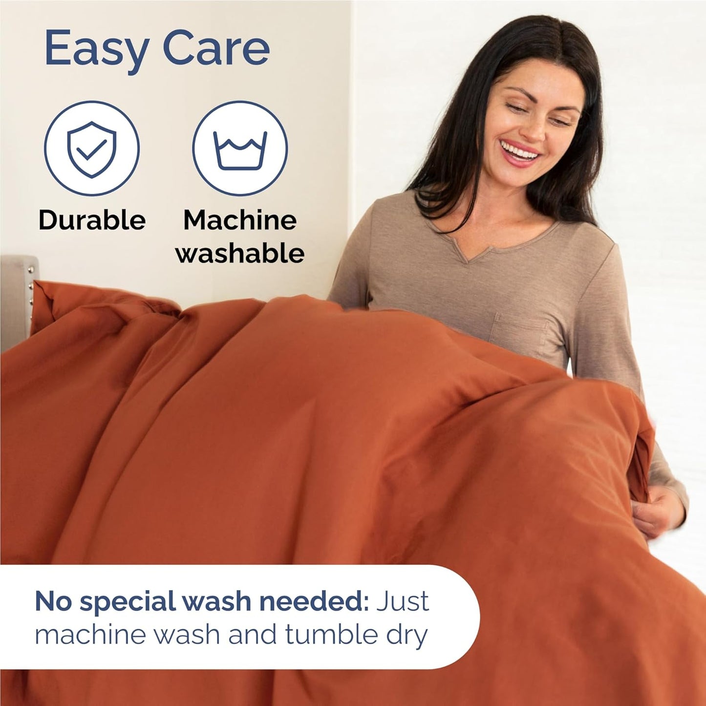 Skiennix Twin XL Sheet Set - Comfy Breathable Cooling Bedding - Luxury Hotel Quality - Deep Pockets, Soft, Wrinkle-Free - Oeko-Tex Certified - Terracotta