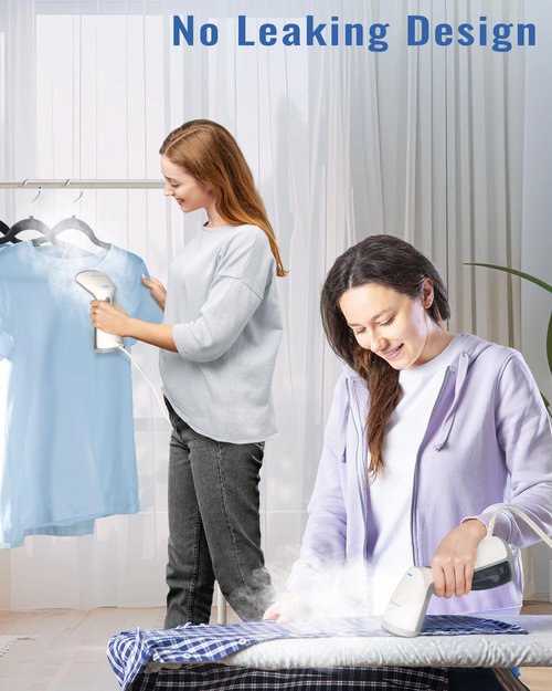 BEAUTURAL Steamer for Clothes, Portable and Handheld Garment Wrinkle Remover, Fast 25s Heat-up, 120V Only (Not for 220V Europe)