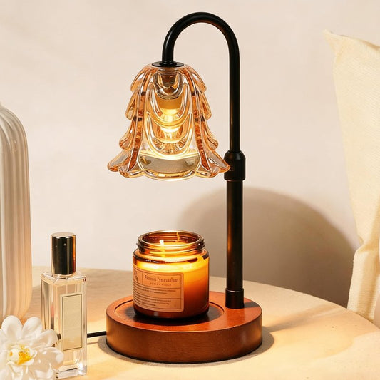 VJK Candle Warmer Lamp with Timer Dimmable, Birthday Gifts for Women Mom, House Warming Gifts New Home Decor, Wax Melt Warmer for Jar Candles with 2 Bulbs