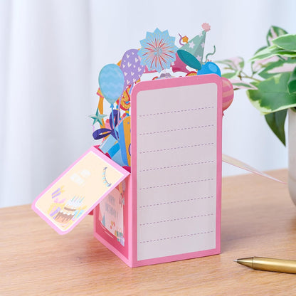 3D Pop Up Birthday Card - Unique Cake Design Gift Box for Adults & Kids | Handmade 6.5 x 7.5 Inches