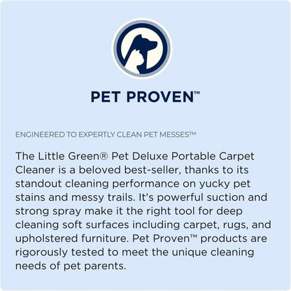 Bissell Little Green Portable Carpet Cleaner - Pet-Friendly Auto Detailer | Gray/Blue, Compact Design