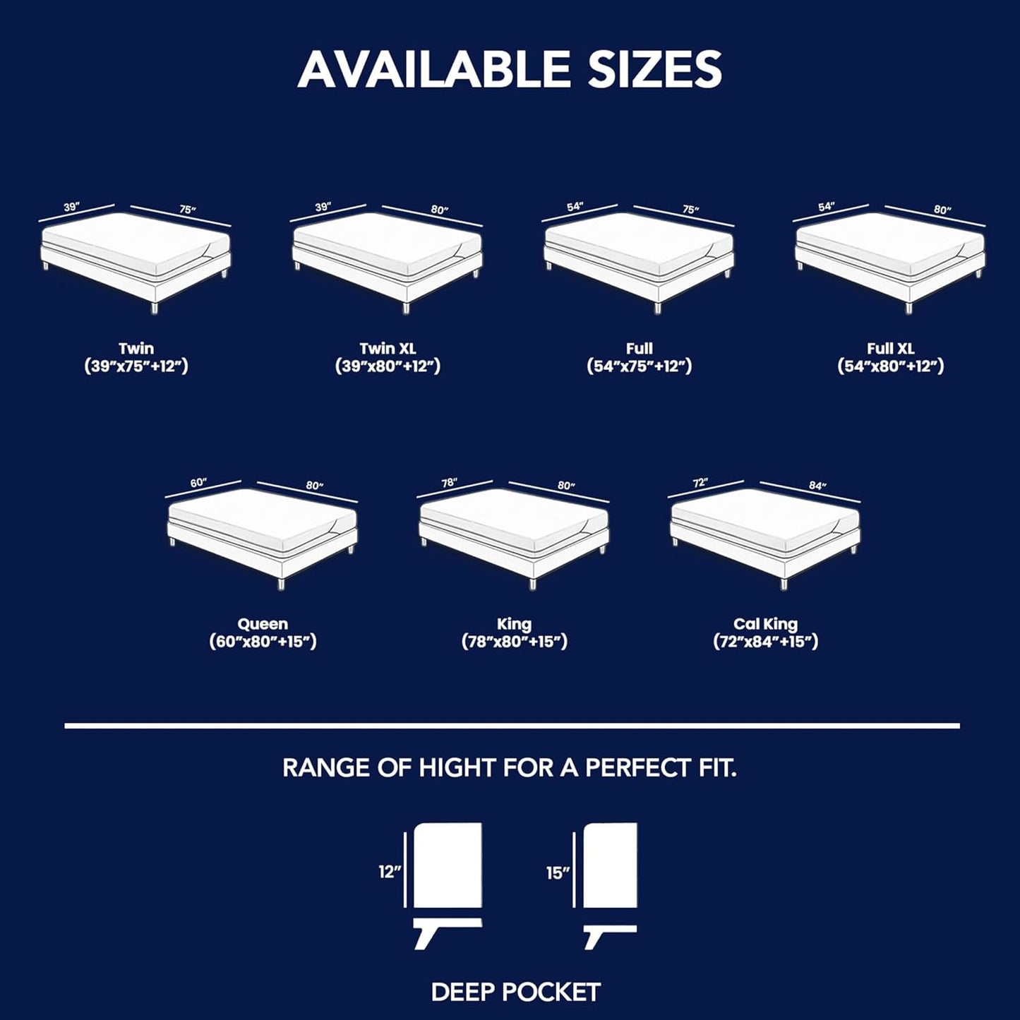 Zippered Mattress Encasement | Queen Mattress Protector - 6-Sided Waterproof Cover - Soft & Noiseless