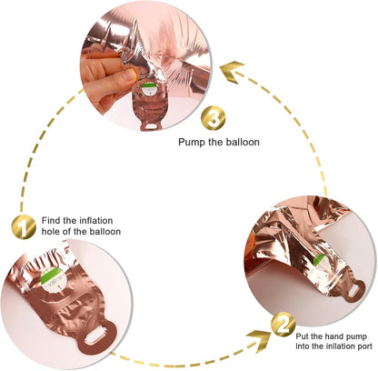 Rose Gold 40-Inch Number 15 Balloons | Big Foil Birthday Decorations for 15th Anniversary Parties