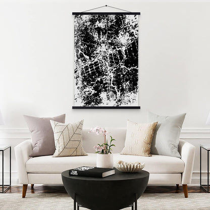 Skiennix Magnetic Wooden Poster Frame - 14x22 & 14x20 Sizes - Stylish Black for Photos & Artwork