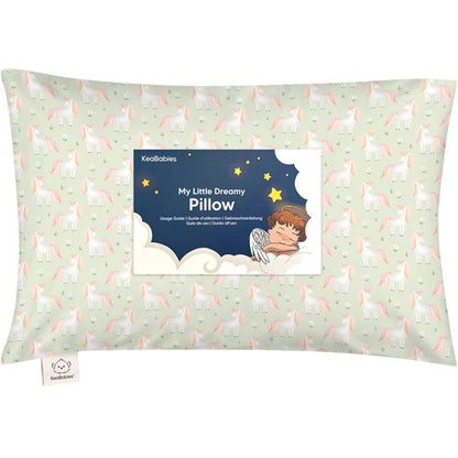 Grace Toddler Pillow - Soft & Breathable Organic Cotton Travel Pillowcase | 13x18 for Ages 2-5