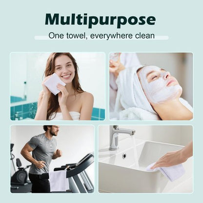 TEAWOO White Washcloths 15 Pack, Highly Absorbent & Quick Drying Face Towels, Premium Quality Soft Bath Towels, Multipurpose Microfiber Wash Cloths, 12x12 inches