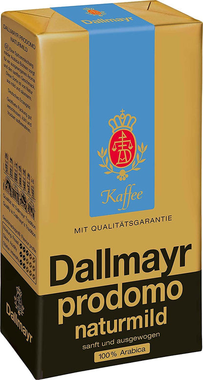 Dallmayr Prodomo ground Coffee Naturmild - 100% Arabica - 500 g, Dallmayr I Germany