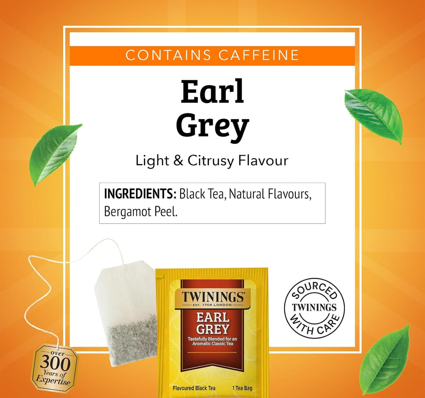 Twinings Earl Grey Black Tea - Individually Wrapped Bags, Citrus & Bergamot Flavor, 150 Count
