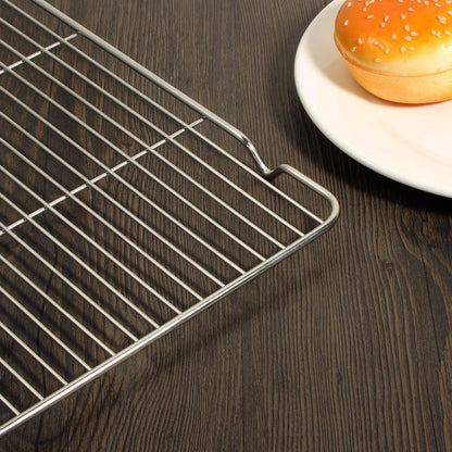 Baking Sheet with Cooling Rack Set (2 Pans + 2 Racks), Yododo Stainless Steel Baking Pan Cookie Sheet Cookie Pan with Rack, Size 16 x 12 x 1 Inch, Mirror Finish & Non Toxic & Heavy Duty & Easy Clean