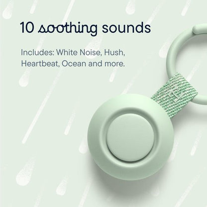 Hatch Go | Portable Sound Machine for Babies and Kids | Sleep Soother | 10 Soothing Sounds | White Noise | Shush | Travel | Registry Gift | Baby Shower | Clips on Stroller | Mint