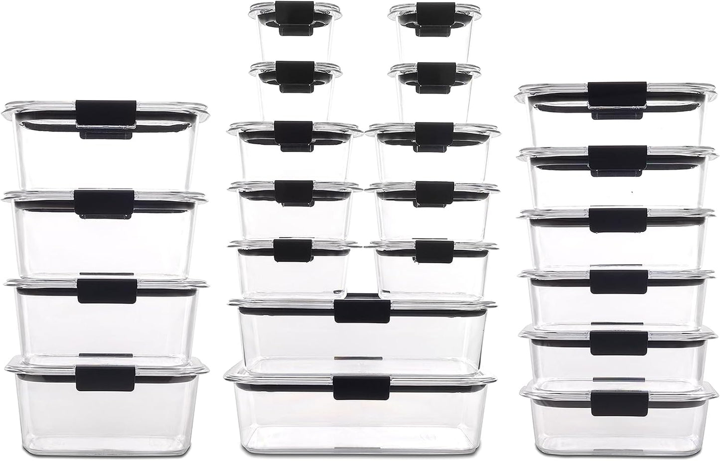 Rubbermaid Brilliance 44-Piece BPA-Free Food Storage Containers - Airtight & Leak-Proof for Meal Prep