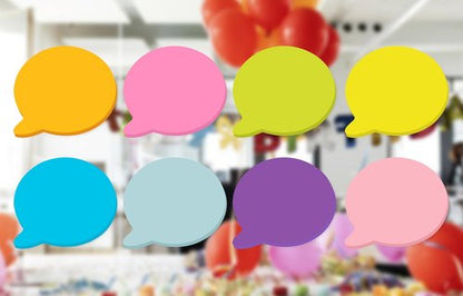 Bubble Sticky Notes - 3x3 Inch, 8 Pads of Bright Colors | Strong Adhesive & Clean Removal, 82 Sheets Each