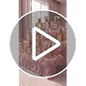 Blush Pink 12IN Plush Perfume Display Stand with 3 Tiers and Faux Fur Texture