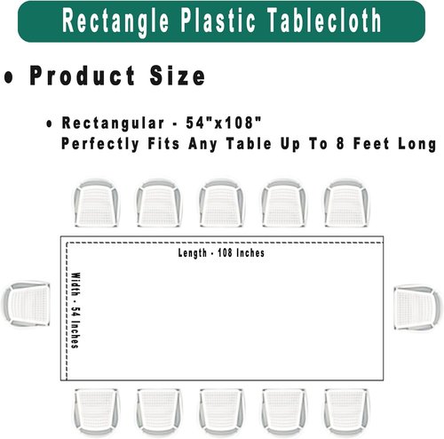 Aqua Blue Tablecloths by [Brand Name] - Disposable 54 x 108 Inch Covers for Baby Showers & Parties
