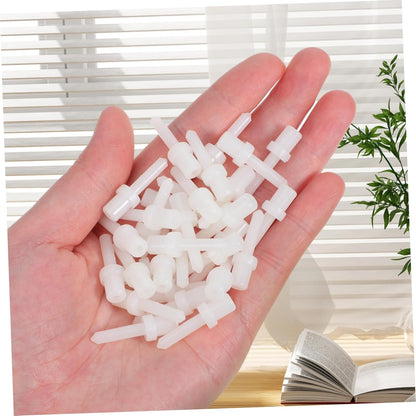 Skiennix 60-Pcs Plastic Louver Pins Replacement Kit - Durable Telescopic Design for Plantation Shutters