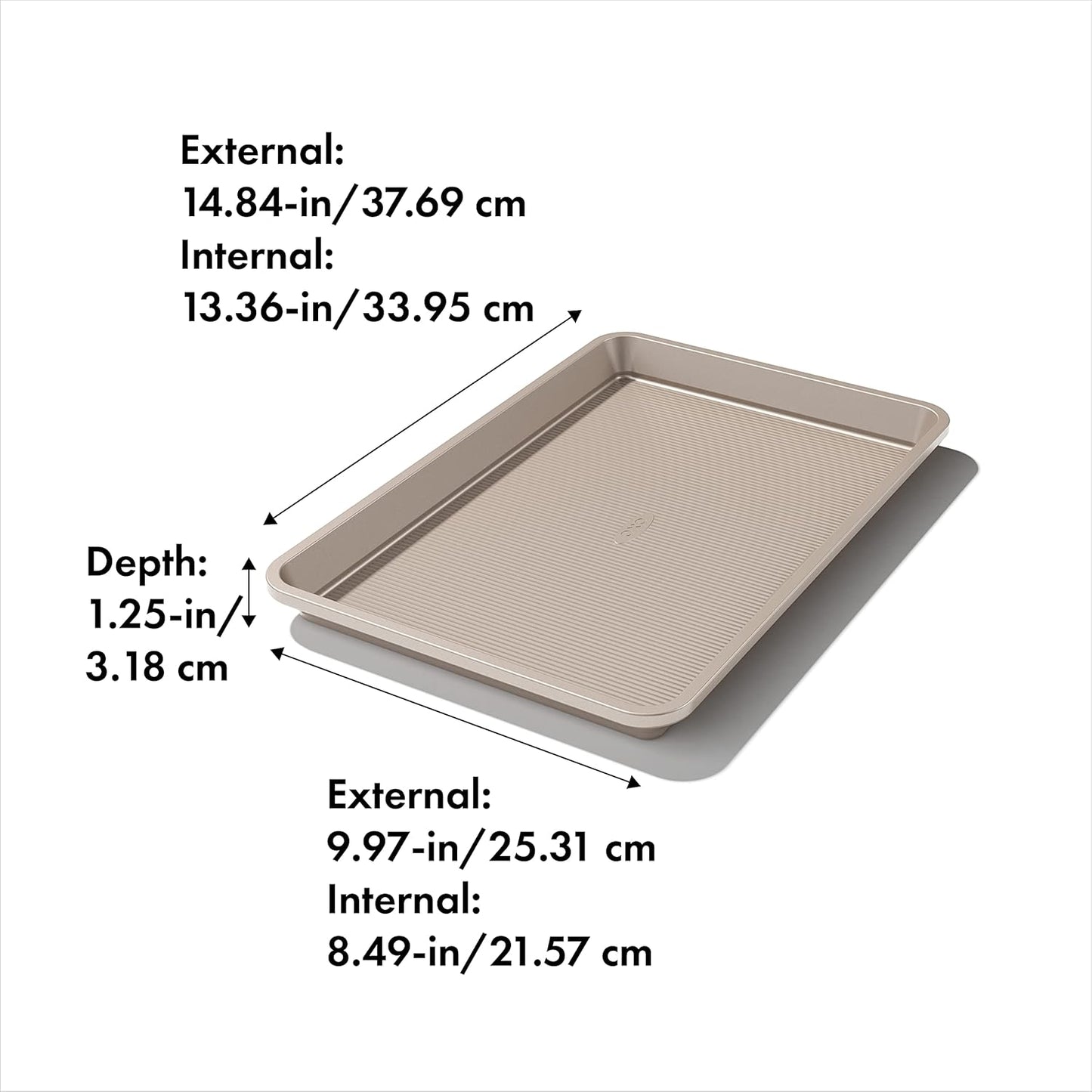 OXO Good Grips Non-Stick Pro Jelly Roll Pan - 10 x 15 Inch for Easy Baking & Cleanup