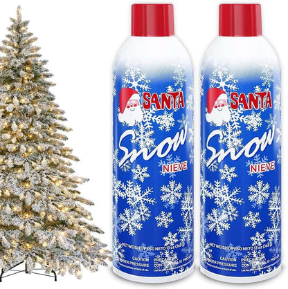 Stargo 13 oz Snow Spray - Winter Textured Artificial Snow for Holiday Decor | 2 Pack