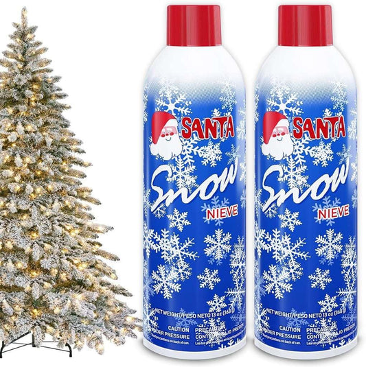 Stargo 13 oz Snow Spray - Winter Textured Artificial Snow for Holiday Decor | 2 Pack
