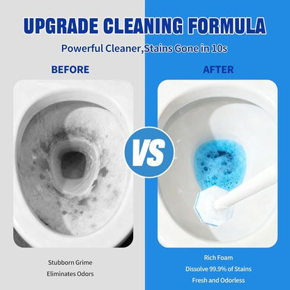 Clorox Disposable Toilet Brush Set - Touchless Cleaning System with 50 Refills | Wall Mounted Design