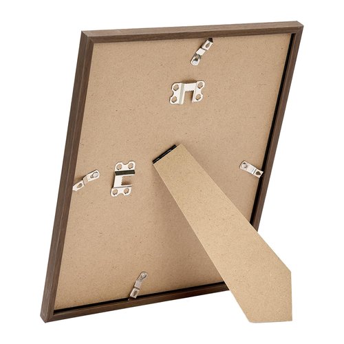 JCJMY 8.5x12 Picture Frame Brown for Wall Hanging or Tabletop, Wall Mounting Horizontally or Vertically, 8.5 x 12 Wall Gallery Poster Photo Frame with Shatter Resistant Plexiglass, Brown