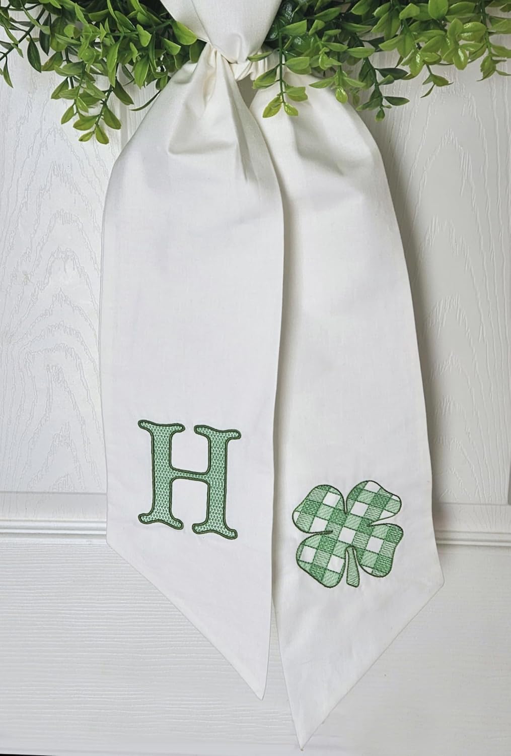 St. Patrick's Day Wreath - Festive Clover Door Decor Accent for Your Front Door