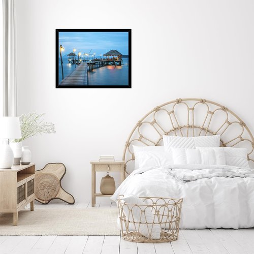 JCJMY 20x27 Picture Frame Black for Puzzles Poster Photo Picture, Horizontal and Vertical Formats for Wall Hanging, 20 x 27 Wall Gallery Poster Photo Puzzles Frame for 20 by 27 Photos Posters,Black
