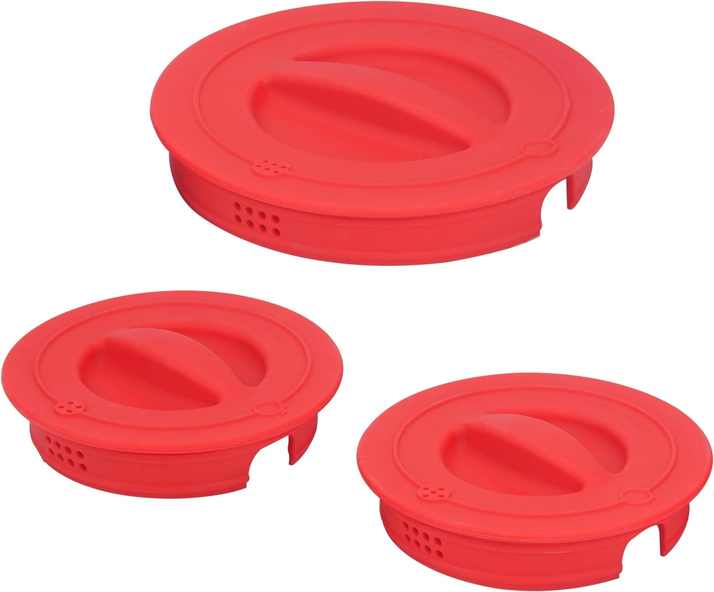 Skiennix Silicone Replacement Lids - 3 Pack for Pyrex Measuring Cups | Reusable, Food-Grade, Dishwasher & Microwave Safe