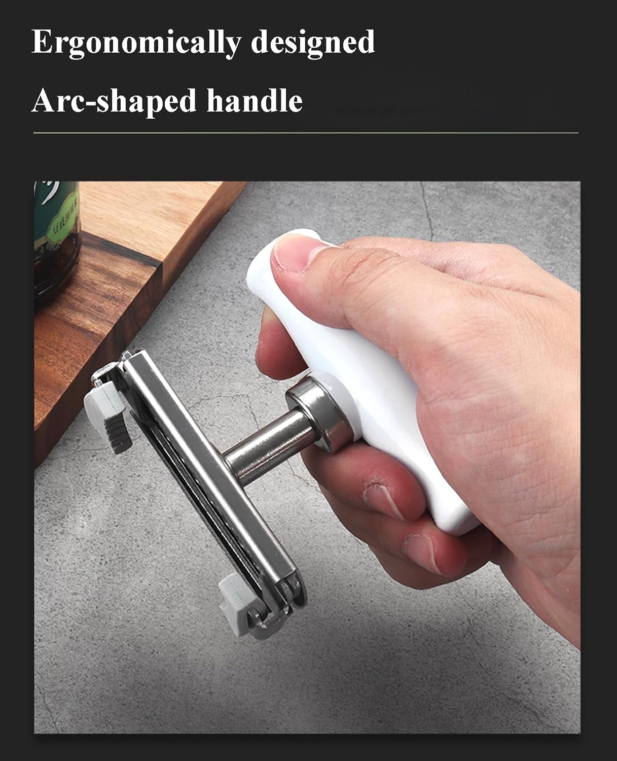 Skiennix Jar Opener - Easy Twist Design for Seniors with Arthritis | Adjustable Wood Handle Gripper