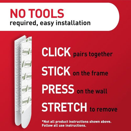 Command 15 lb Large Picture Hanging Strips - Damage-Free Wall Hangers for Home Decor | 14 Pairs (28 Strips)