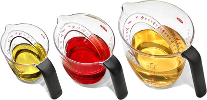 OXO Good Grips Angled Measuring Cup Set - Precision Measurement for Cooking | 3-Piece Set