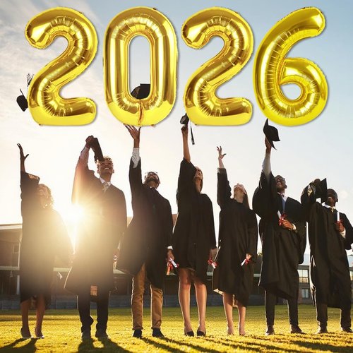 2026 Gold Number Balloons - 40 Inch New Year's Eve Party Decorations | Graduation & Birthday Celebrations