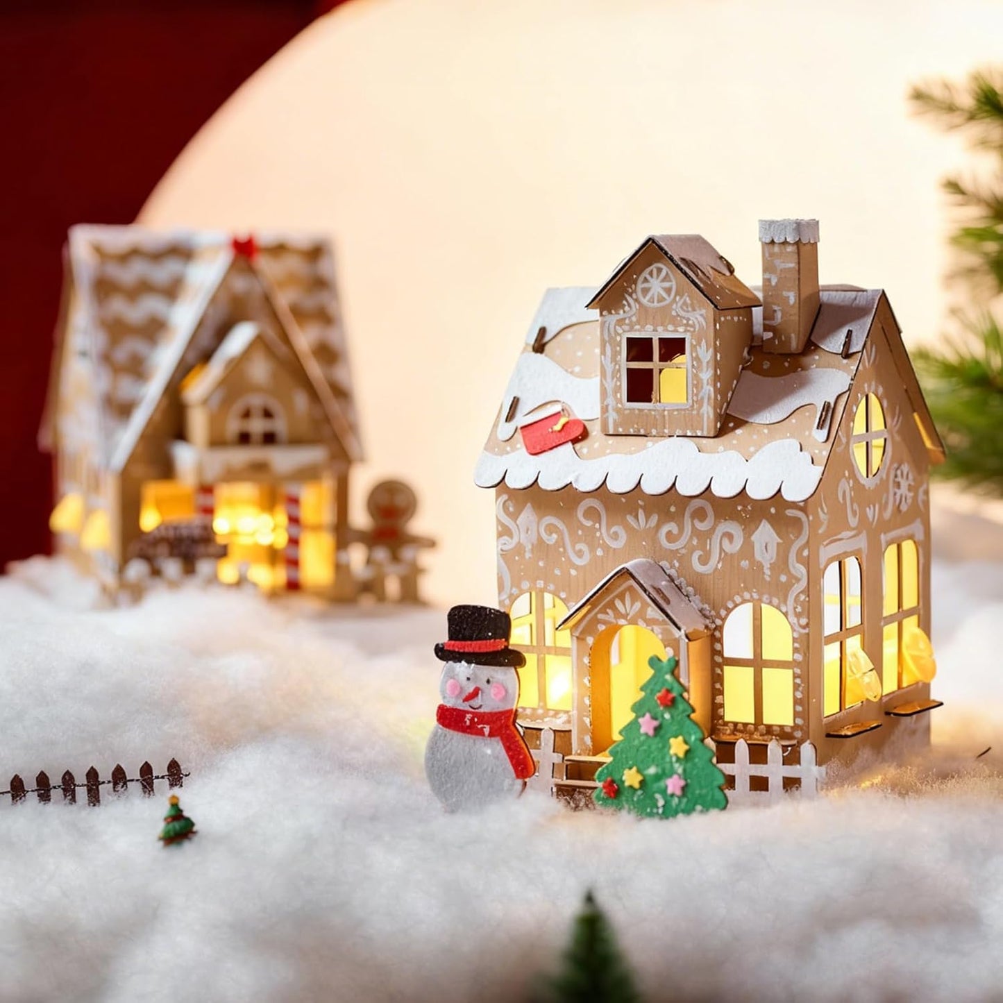 Regine Switzerland Snow Blanket - Thick Faux Snow Rug for Christmas Village Decor | 3ft x 8ft, White Plush
