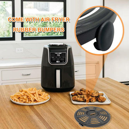 Ninja Air Fryer Accessories - 8.2'' Round Food Grade Grill Pan & Crisper Plate - Dishwasher Safe