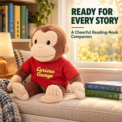 Variation of THIS listing: Curious Monkey George Plush 13 Inch Soft Stuffed Animal Pillow