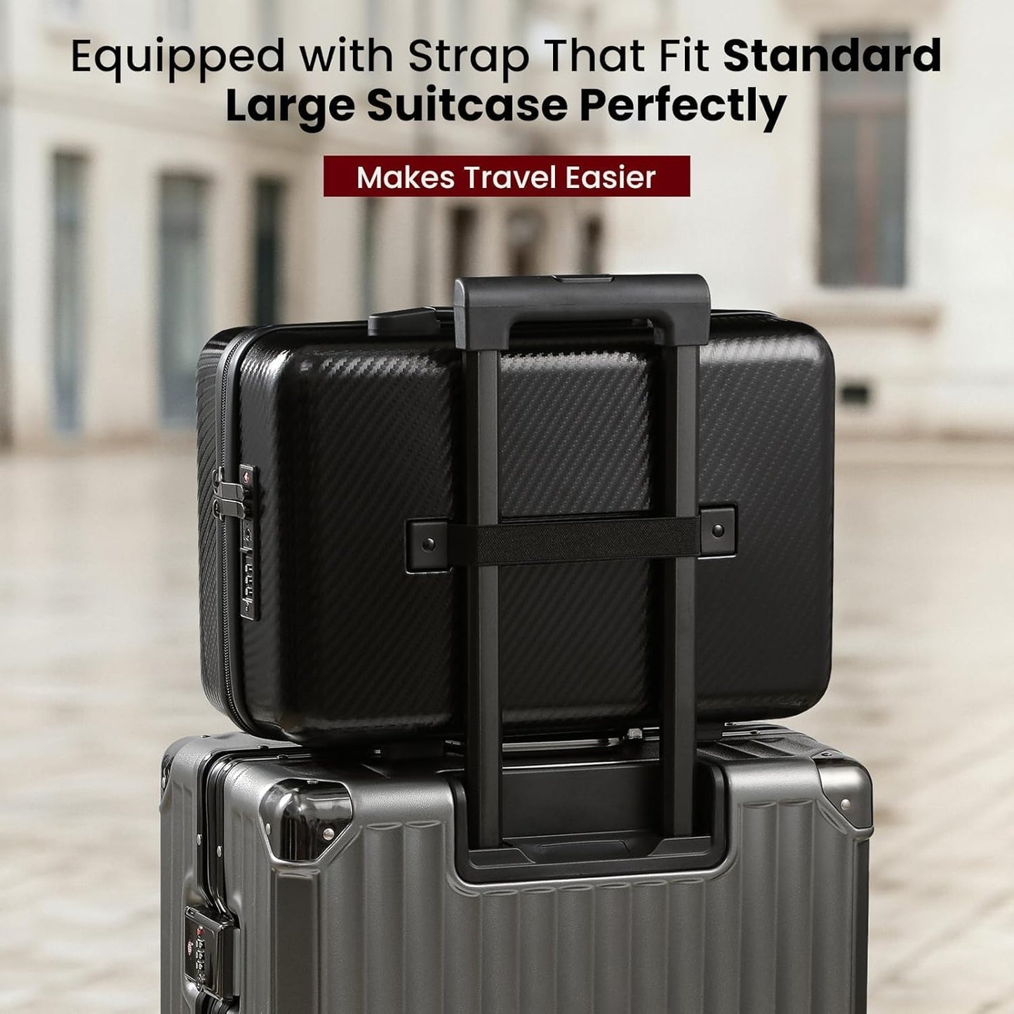 Wine Travel Suitcase for 4 Standard Wine Bottles - 360-degree All-around Protection Bottle Luggage for Airplane, Car, Outdoor Carrying - Impact Resist, Sturdy, Waterproof Wine Bottle Protector Case